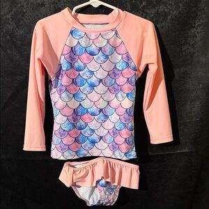 Kids Mermaid Swim Set - Pink and Multicolor 18-24 months